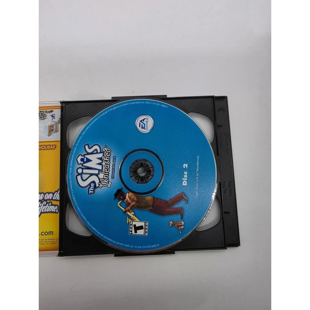 The Sims Unleashed Expansion Pack PC 2002 EA Games 2-Disc Set Maxis Teen